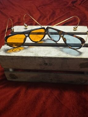 Pair Of Retro Aviator Sunglasses